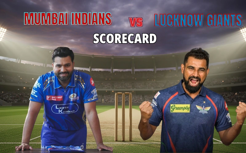 Mumbai Indians Vs Lucknow Super Giants Match Scorecard