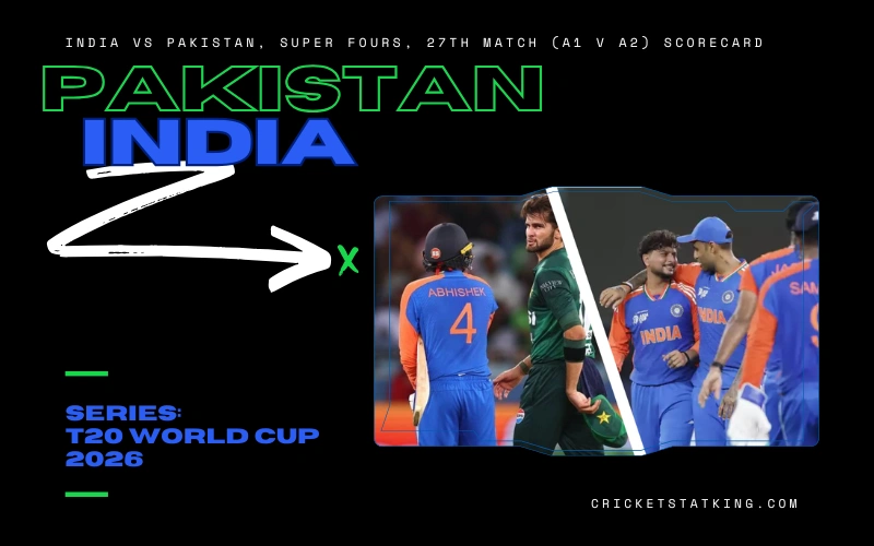 Pakistan National Cricket Team Vs India National Cricket Team Match Scorecard