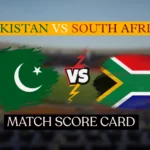 Pakistan National Cricket Team vs South Africa National Cricket Team Match Scorecard