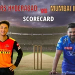 Sunrisers Hyderabad Vs Mumbai Indians Match Scorecard
