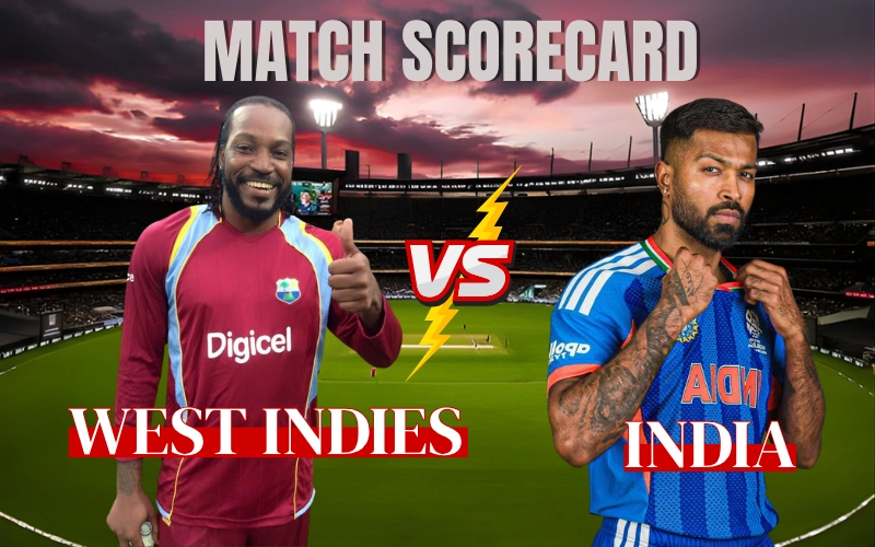 West Indies Cricket Team Vs India National Cricket Team Match Scorecard