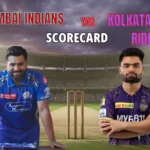 Mumbai Indians Vs Kolkata Knight Riders Match Scorecard