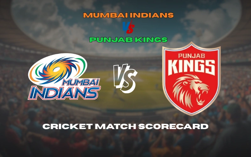 mumbai indians vs punjab kings match scorecard