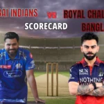 Mumbai Indians Vs Royal Challengers Bengaluru Match Scorecard