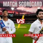 Jammu And Kashmir Cricket Team Vs Karnataka Cricket Team Match Scorecard