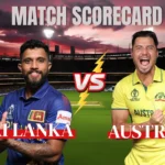 Sri Lanka National Cricket Team vs Australia National Cricket Team Match Scorecard