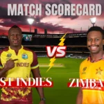 West Indies Cricket Team vs Zimbabwe National Cricket Team Match Scorecard