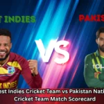 West Indies Cricket Team vs Pakistan National Cricket Team Match Scorecard