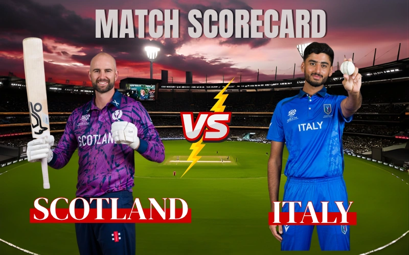scotland national cricket team vs italy national cricket team match scorecard