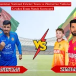 Afghanistan National Cricket Team vs Zimbabwe National Cricket Team Match Scorecard